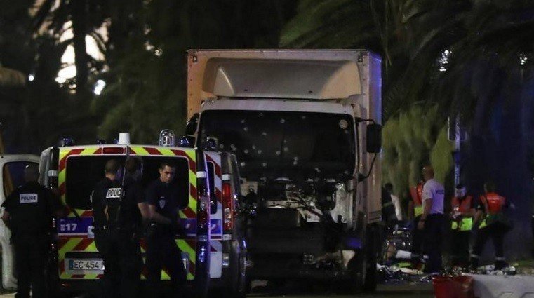 Camión utilizado para el atentado de Niza.