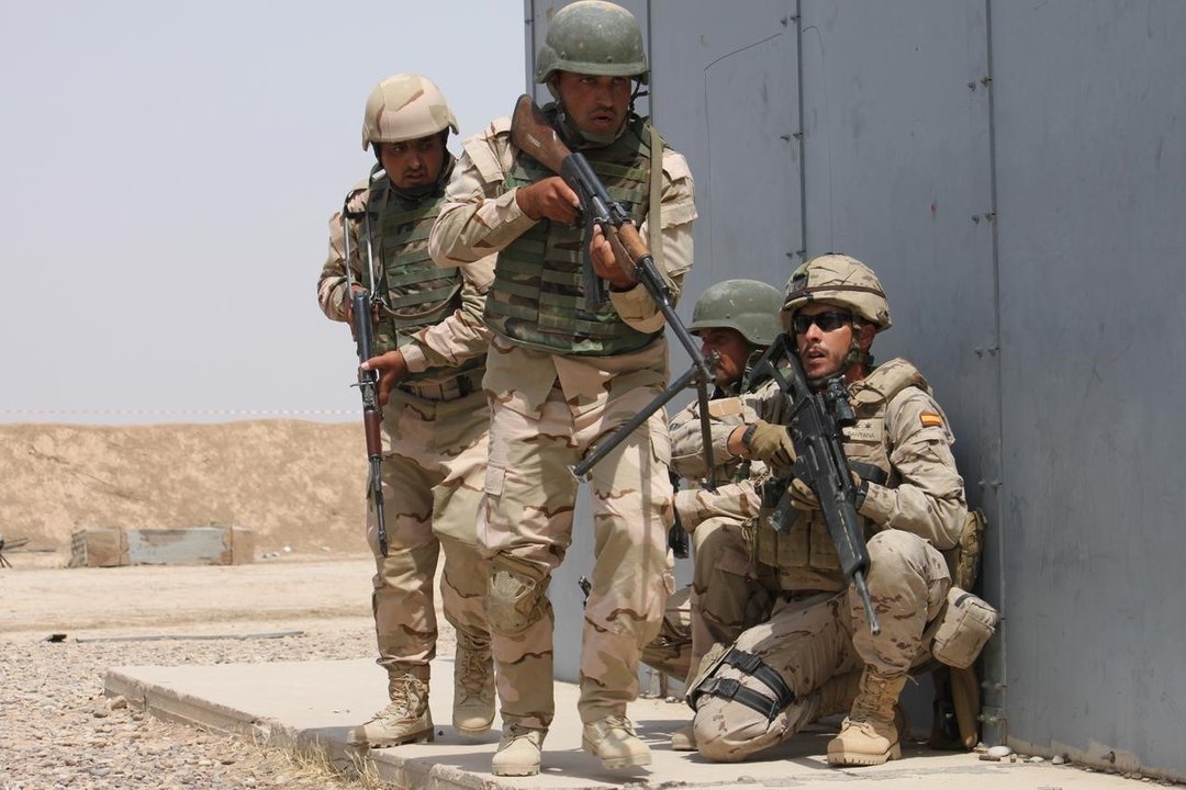 Soldados de El Ejército de Tierra en Irak.