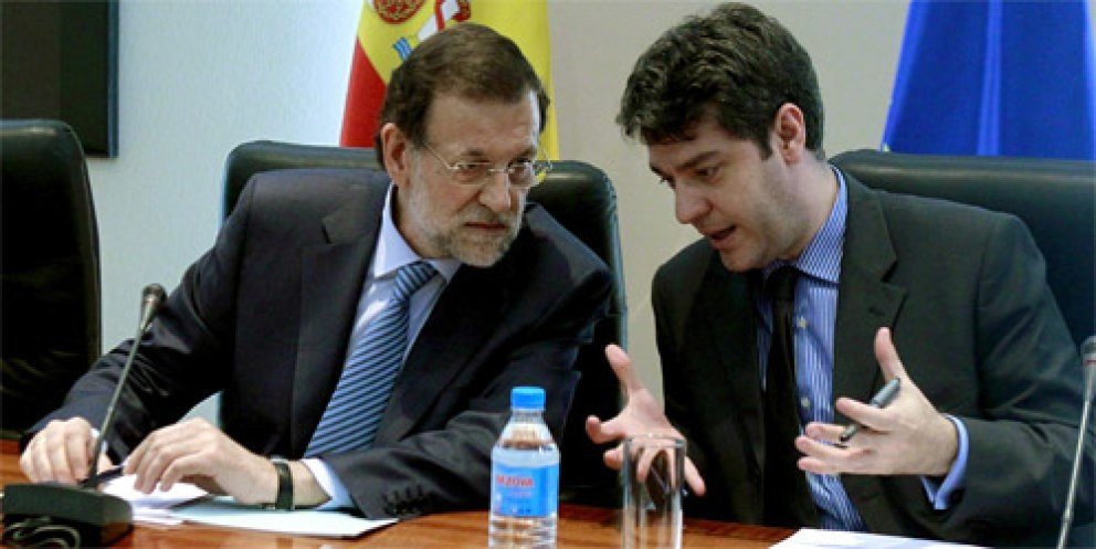 Mariano Rajoy y Álvaro Nadal. 