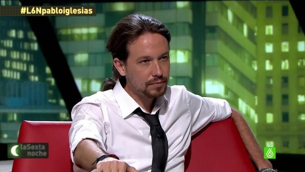 Pablo Iglesias en La Sexta Noche. 