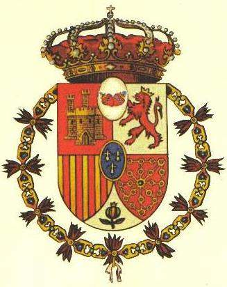 Escudo de España del pretendiente carlista Carlos Javier I.