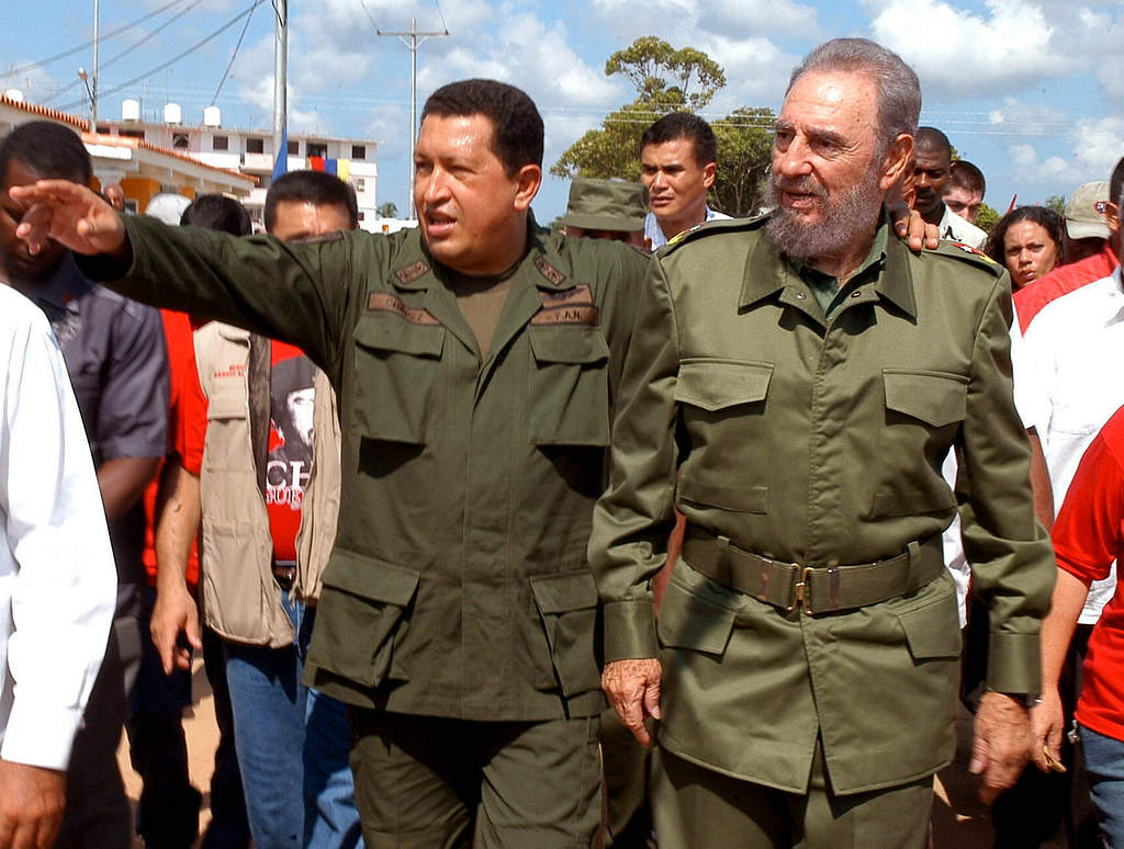 Fidel Castro y Hugo Chávez. Fuente |Flickr.